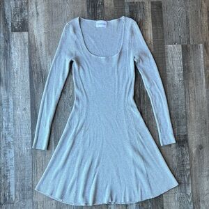 Olive and Oak grey Long Sleeve sweater Dress